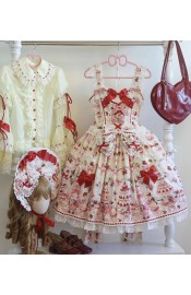 Antique Doll Strawberry Cake Bouquet Blouse JSK and OP(Reservation/3 Colours/Full Payment Without Shipping)